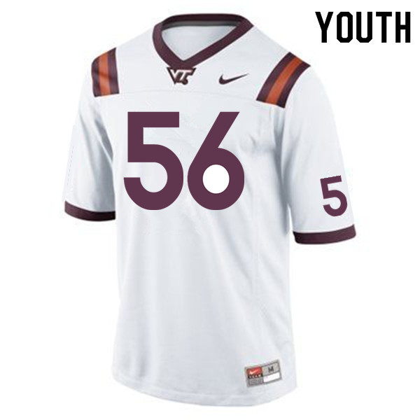 Youth #56 Corey Moore Virginia Tech Hokies College Football Jerseys Sale-Maroon